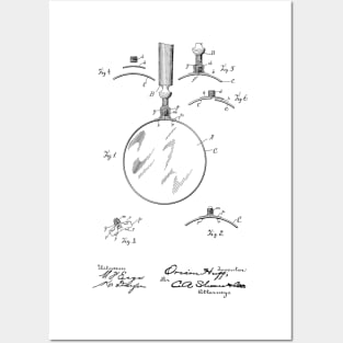 Reading Glasses Vintage Patent Hand Drawing Posters and Art